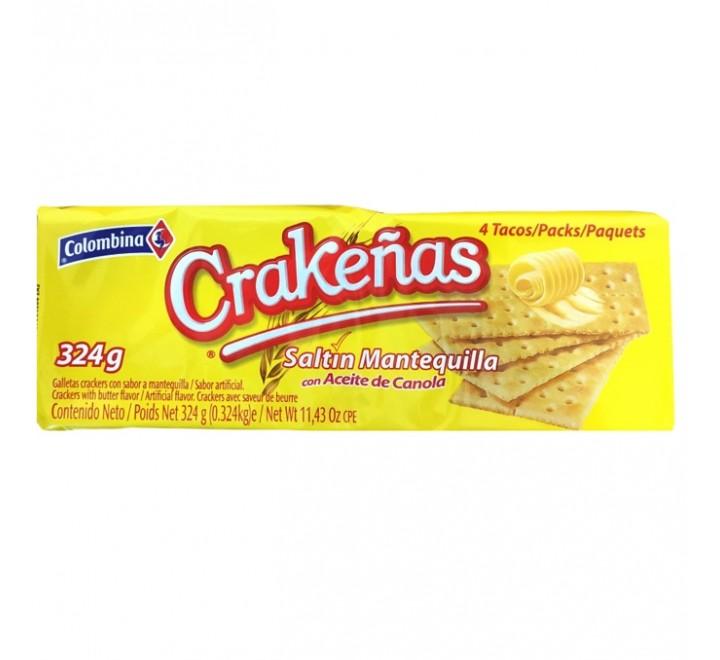 MASColombina Crackenas Butter 300g Box of 8-Fd
