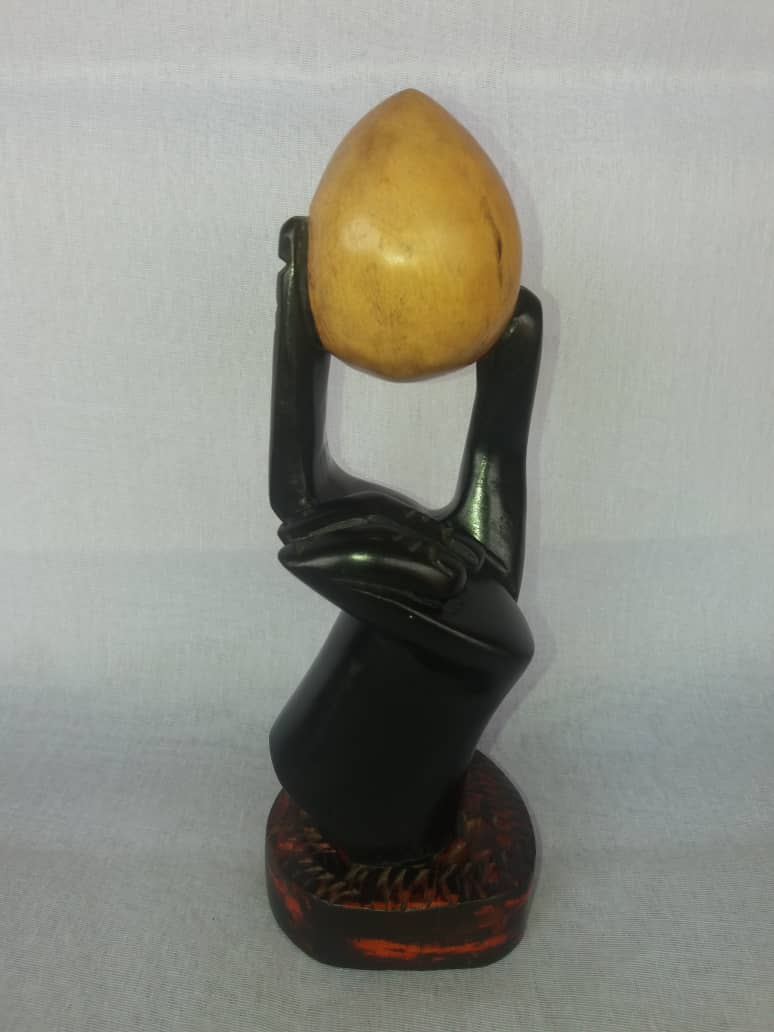 Beautiful Wooden Black Sculpture