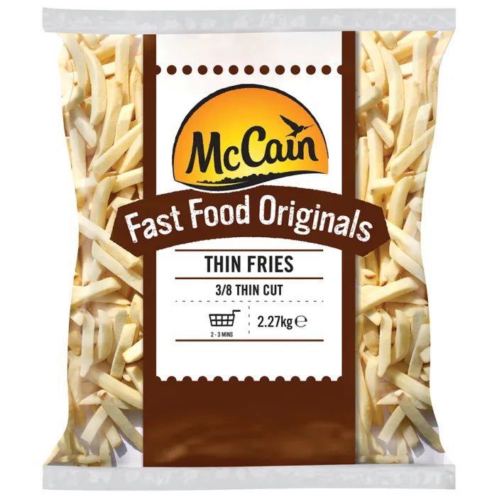 MASMcCain Fast Food Originals (3/8) Thin Fries 4x2.27kg-Food