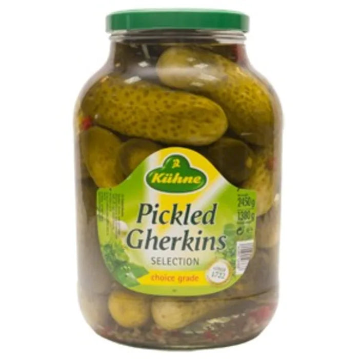 MASKuhne Whole Pickled Gherkins (German)-1x2.45kg-Food