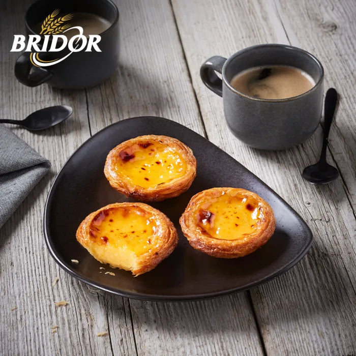 MASBridor Ready to Bake Fine Butter Portuguese Custard Tart (Pastel De Nata) 60 x 60g-Food