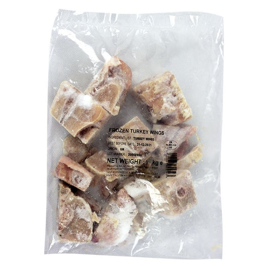 Frozen Turkey Wings 1kg (Packgel)