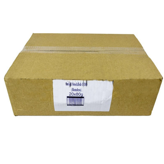 Boneless Stockfish Fillet Cod 80g x 20