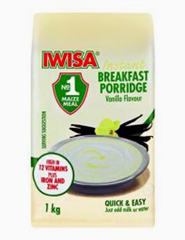 MASIwisa Porridge Vanilla 1kg Box of 10-Fd