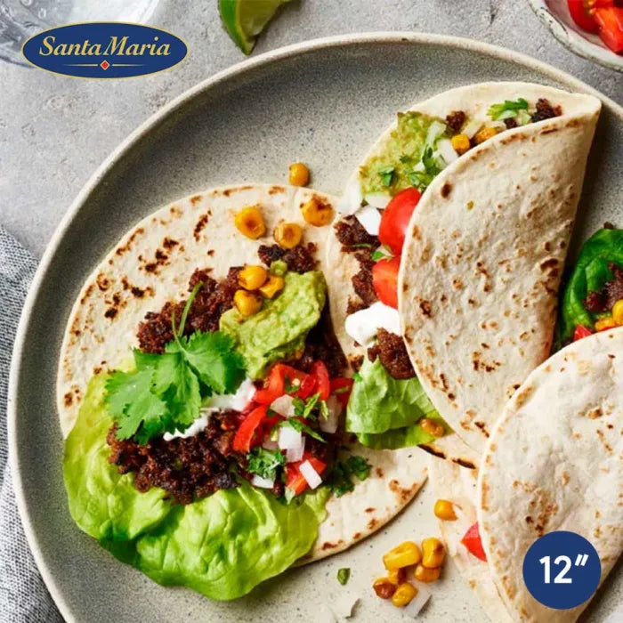 Santa Maria 12" Flour Tortilla Wraps 10pc x 10