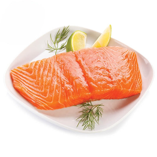 MASFrozen Norwegian Skinless & Boneless IQF Salmon Portions (5-6oz)-1x10-Food