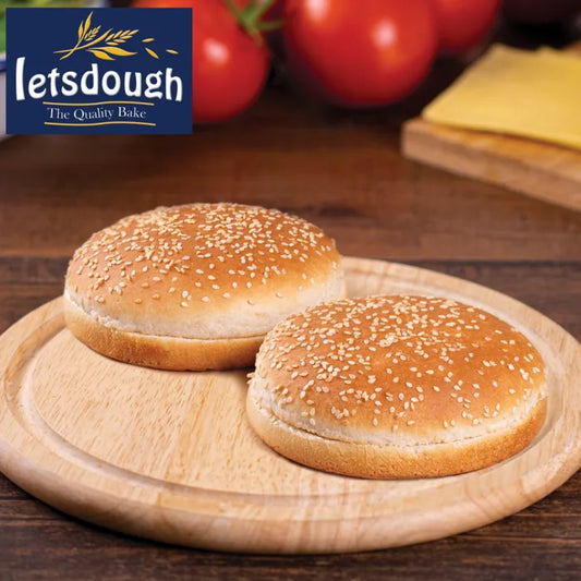 Letsdough 4.5" Seeded Burger Buns 1 x 48