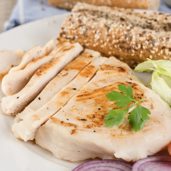 Universal IQF Halal Steam Cooked Chicken Fillets (140g+)-4x2.5kg