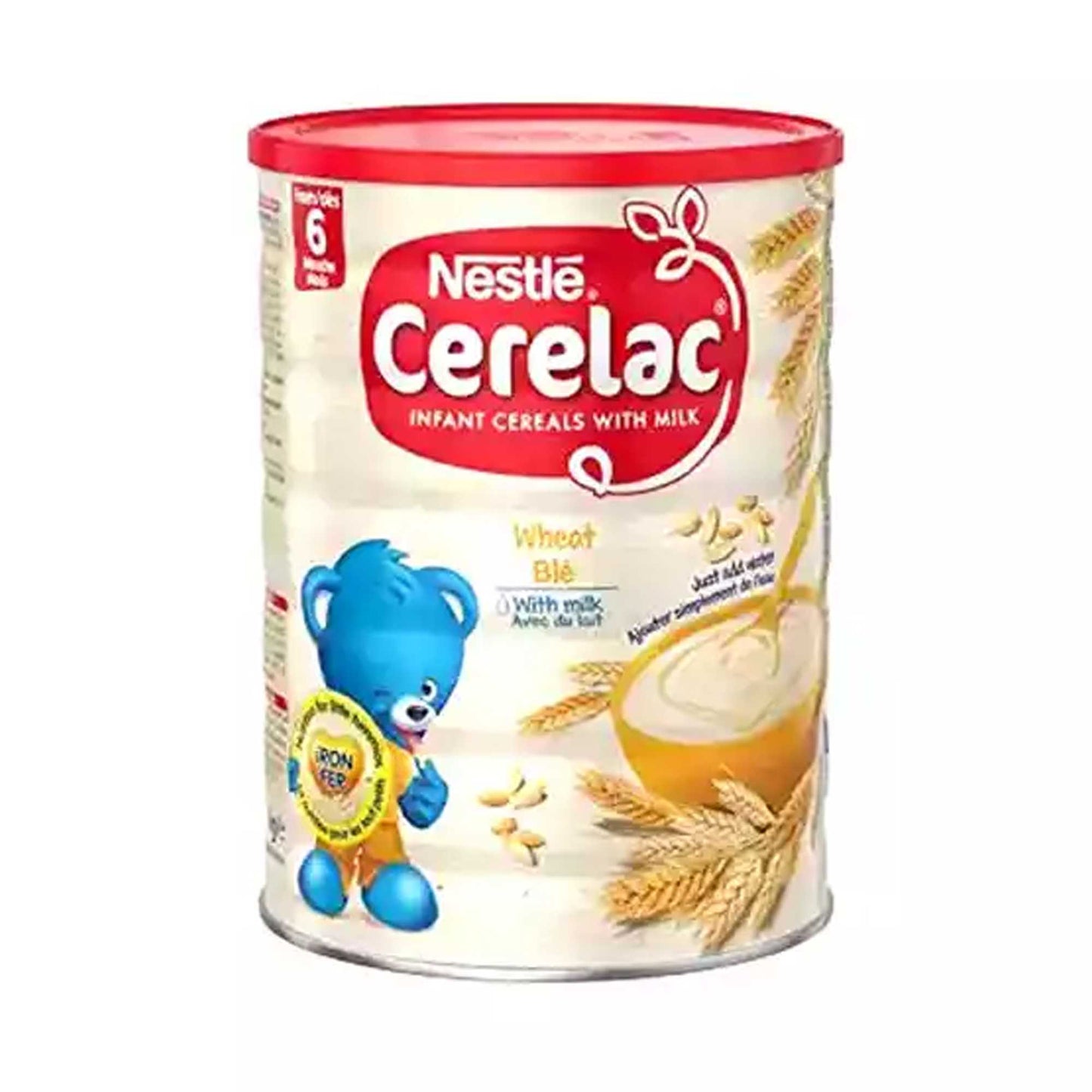 MASNestlé Cerelac Wheat 6+ 1kg Case of 12-Fd