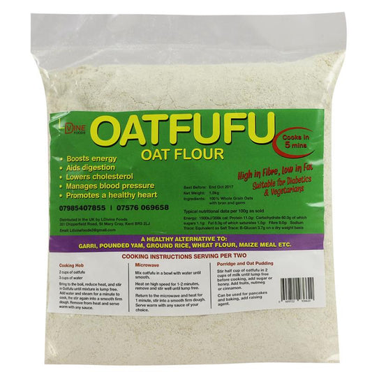 MASLDVINE Oat Fufu 1.5kg Box of 10-Fd