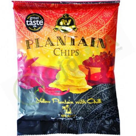MASOlu Olu Plantain Chips Chilli 60g Box of 24-Fd