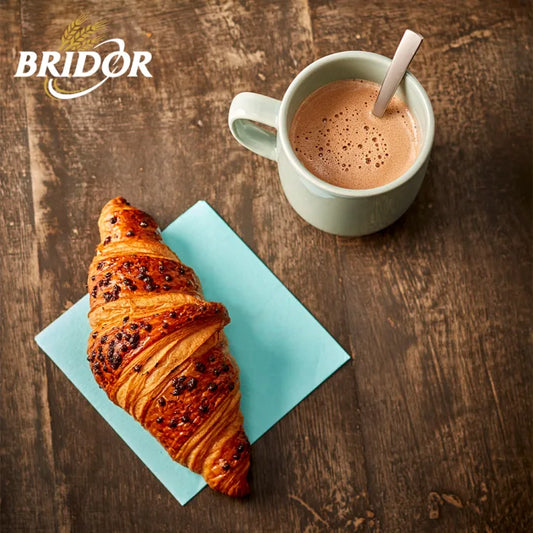 MASBridor Chocolate and Hazelnut Croissant (Ready to Bake) 90g 44pcs-Food