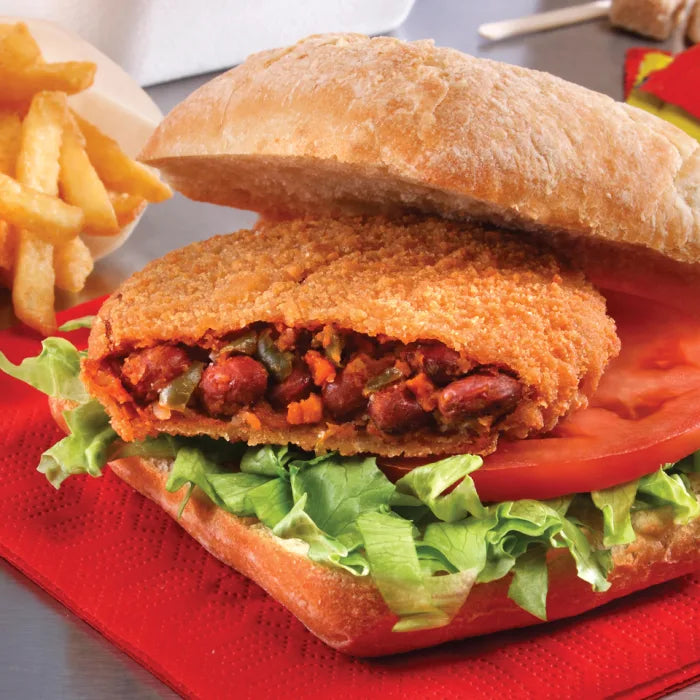 MASKaterVeg Spicy Bean Burger (Breaded)-24x100g-Food