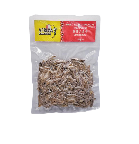 MASAfrica's Finest Dried Salted Anchovy Headless 100g Box of 12-Fd