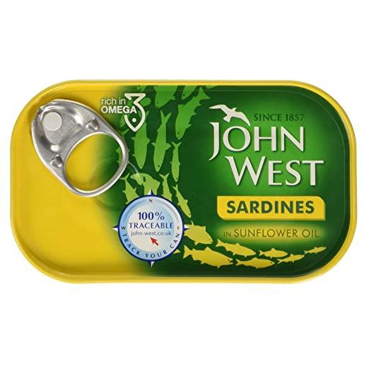 MASJohn West Sardines in Sunflower Oil 120g-Fd