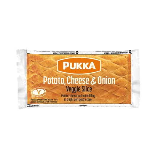 MASPukka Wrapped Cooked Potato Cheese & Onion Veggie Slice-1x12-Food
