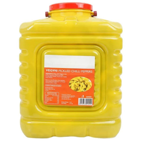 Pickled Chilli Peppers 1x12.5kg Pickled Vegetables & Olives Asetena Pa 