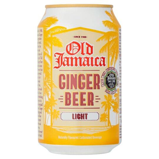 MASOld Jamaica Ginger Beer Light 330ml Case of 24-Fd Drinks Asetena Pa 