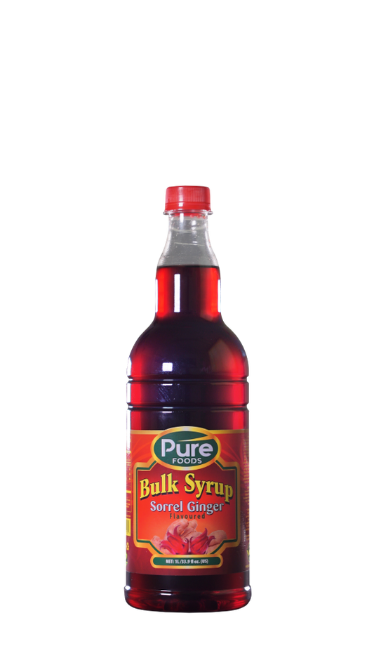 MASPure Bulk Sorrel and Ginger Syrup 1L-Fd