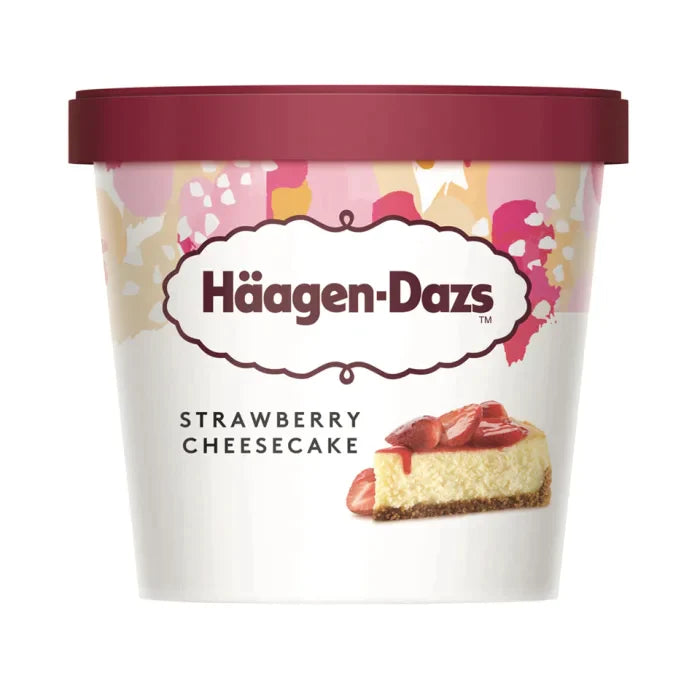 MASHaagen Dazs Strawberry Cheesecake Mini Cup 12pc x  95ml-Food