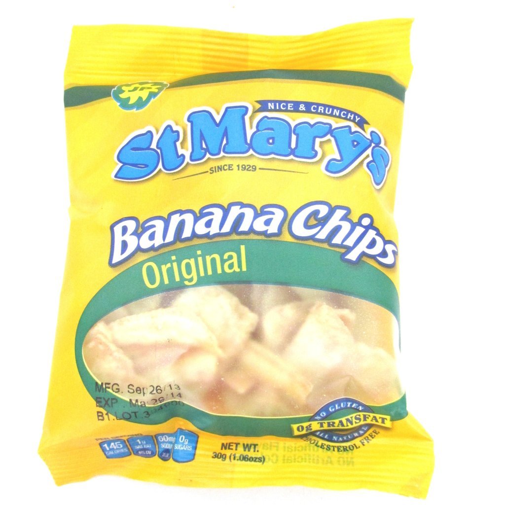 MASSt. Mary's Banana Chips 30g Box of 24-Fd