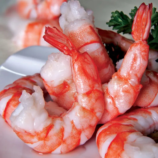 Aquafish IQF Cooked PDTO Vannamei Prawns (31/40, 700g net) 1kg Battered Fish Asetena Pa 