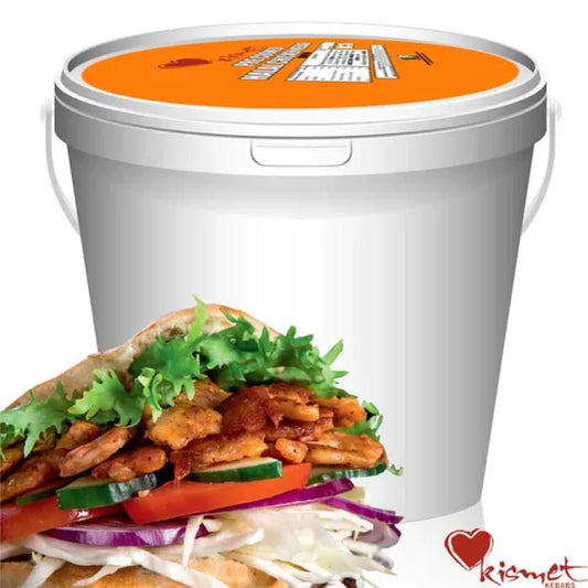 MASKismet Halal Cooked & Cut Chicken Doner Kebab (Bucket) 1 x 2kg-Food