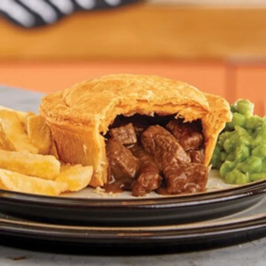 MASPukka Unwrapped Cooked All Steak Pie-1x12-Food